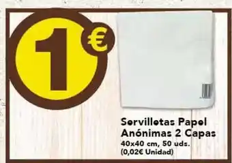Gadis Servilletas papel anónimas 2 capas oferta