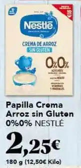 Gadis Nestlé - papilla crema arroz sin gluten oferta