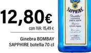 Cash Ifa Bombay - ginebra sapphire botella 70 cl oferta