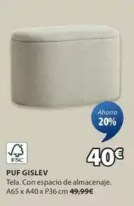 JYSK Puf gislev oferta