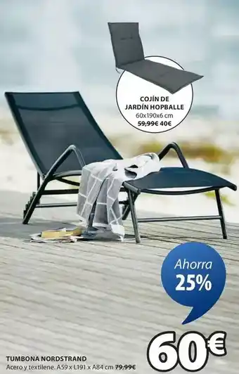 JYSK Tumbona nordistrand oferta