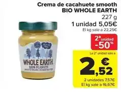 Carrefour Market Bio - crema de cacahuete smooth oferta