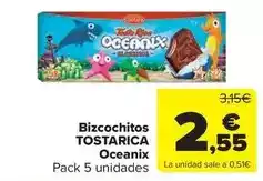 Carrefour Market Tosta rica - bizcochitos oceanix oferta