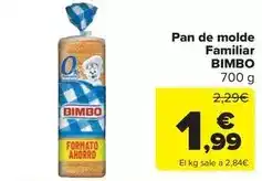 Carrefour Market Bimbo - pan de molde familiar oferta
