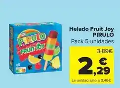 Carrefour Market Pirulo - helado fruit joy oferta