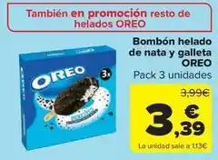 Carrefour Market Oreo - bombon helado de nata y galleta oferta