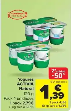 Carrefour Market Activia - yogures natural oferta