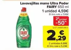 Carrefour Market Fairy - lavavajillas mano ultra poder oferta