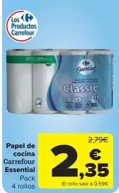 Carrefour Market Carrefour - papel de cocina essential oferta