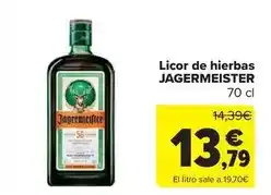 Carrefour Market Jagermeister - licor de hierbas oferta
