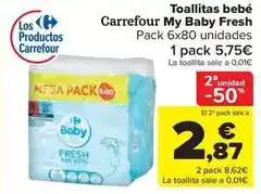 Carrefour Market Carrefour - toallitas bebé baby fresh oferta