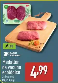 ALDI Bio - medallon de vacuno ecologico oferta