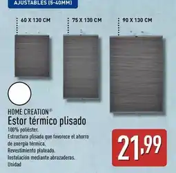 ALDI Home creation - estor termico plisado oferta