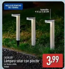 ALDI Casalux - lampara solar con pincho oferta