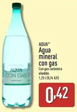 ALDI Aqua - agua mineral con gas oferta