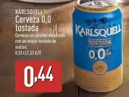 ALDI Karlsquell - cerveza 0.0 tostada oferta