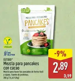 ALDI Gutbio - mezcla para pancakes con cacao oferta