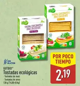 ALDI Gutbio - tostadas ecológicas oferta