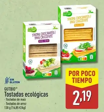 ALDI Gutbio - tostadas ecológicas oferta