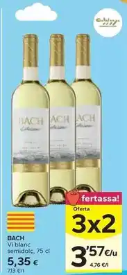 Caprabo Bach - vi blanc semidolc oferta