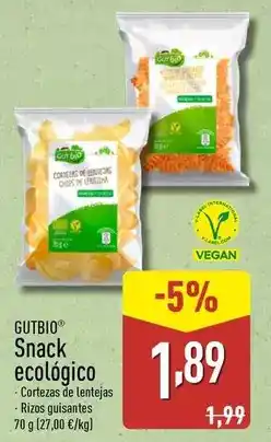 ALDI Gutbio - snack ecológico oferta
