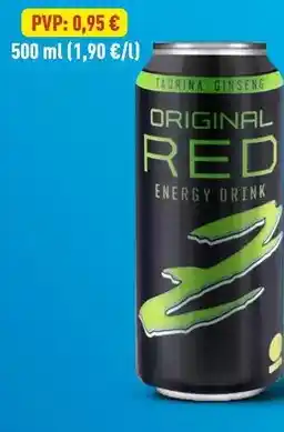 ALDI Original - red energy drink oferta