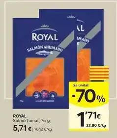 Caprabo Royal - salmó fumat oferta