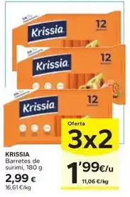 Caprabo Krissia - barretes de surimi oferta