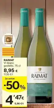 Caprabo Raimat - vi blanc godello oferta