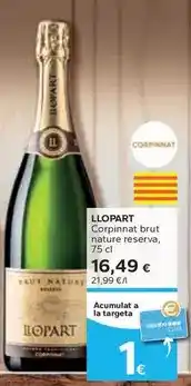Caprabo Llopart - corpinnat brut nature reserva oferta