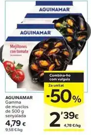 Caprabo Aguinamar - gamma de musclos de 500 g senyalada oferta