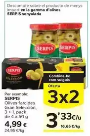 Caprabo Serpis - olives farcides gran seleccion oferta