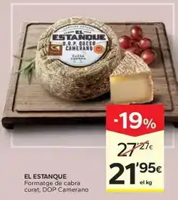 Caprabo El estanque - formatge de cabra curat/ dop camerano oferta