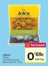 Caprabo Jolca - olives mancanenques sense pinyol oferta
