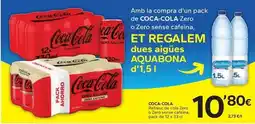 Caprabo Coca-cola - refresc de cola zero o zero sense cafeïna oferta