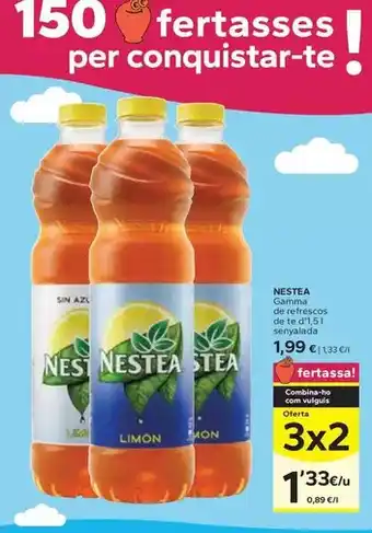 Caprabo Nestea - gamma de refrescos de te oferta