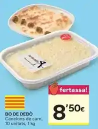 Caprabo Bo de debò - canelons de carn oferta