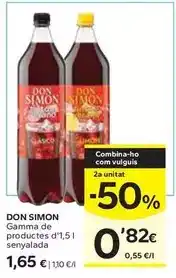 Caprabo Don simón - gamma de productes oferta