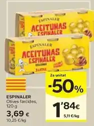 Caprabo Espinaler - olives farcides oferta