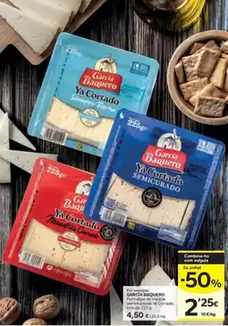 Caprabo García baquero - formatge de mescla semimadurat ya cortado oferta