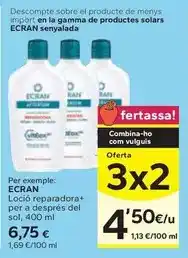 Caprabo Ecran - loció reparadora+ per a després del sol oferta