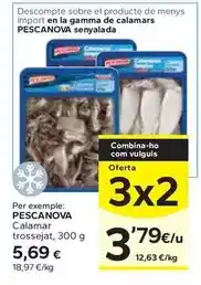 Caprabo Pescanova - calamar trossejat oferta