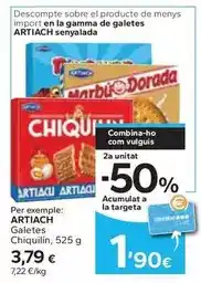 Caprabo Artiach - galetes chiquilín oferta