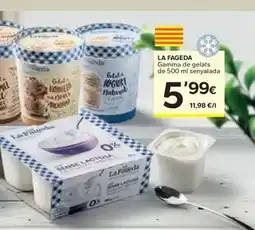 Caprabo La fageda - gamma de gelats de 500 ml senyalada oferta