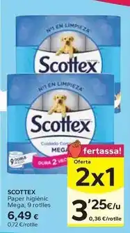 Caprabo Scottex - paper higienic mega oferta