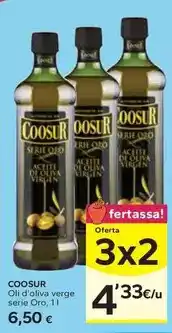 Caprabo Coosur - oli d'oliva verge serie oro oferta