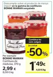 Caprabo Bonne maman - confitura de maduixa oferta