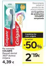 Caprabo Colgate - raspall dental 360' duresa mitjana oferta