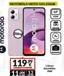 Game Motorola - moto g14 256gb oferta