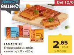 Autoservicios Familia Lamastelle - empanada de atún/ carne o pollo oferta